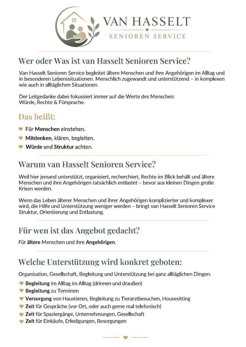 van Hasselt Senioren Service Ergänzung & Info zu DINA4 Flyer_Seite_1